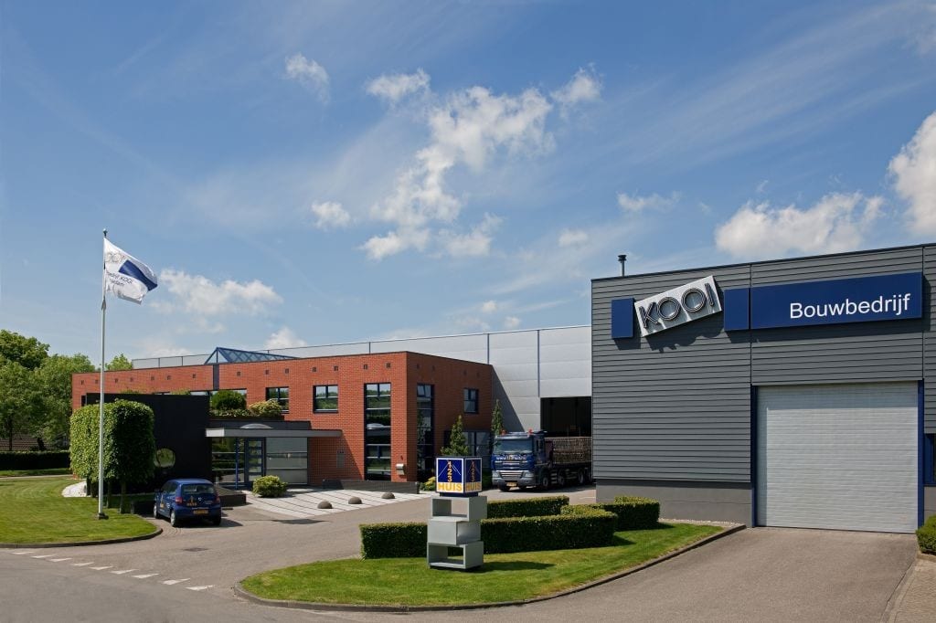 Bedrijfspand van Bouwbedrijf KOOI in Appingedam